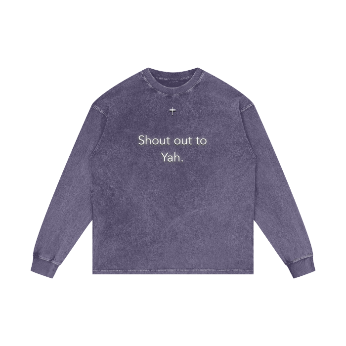 "Yah. v2 Long Sleeve: Stylish and comfortable long-sleeve shirt for modern fashion."